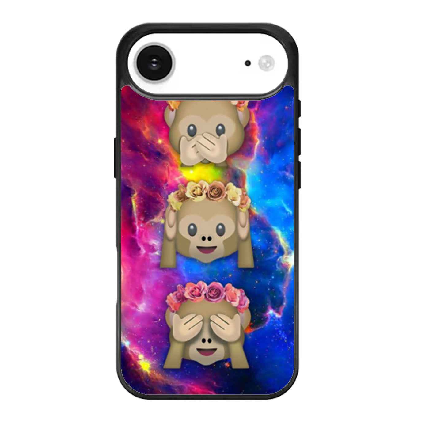 Monkey Emoji Flower Crown iPhone Air Case