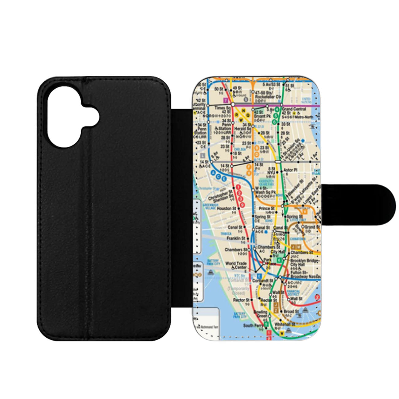 NYC subway map Wallet iPhone Case