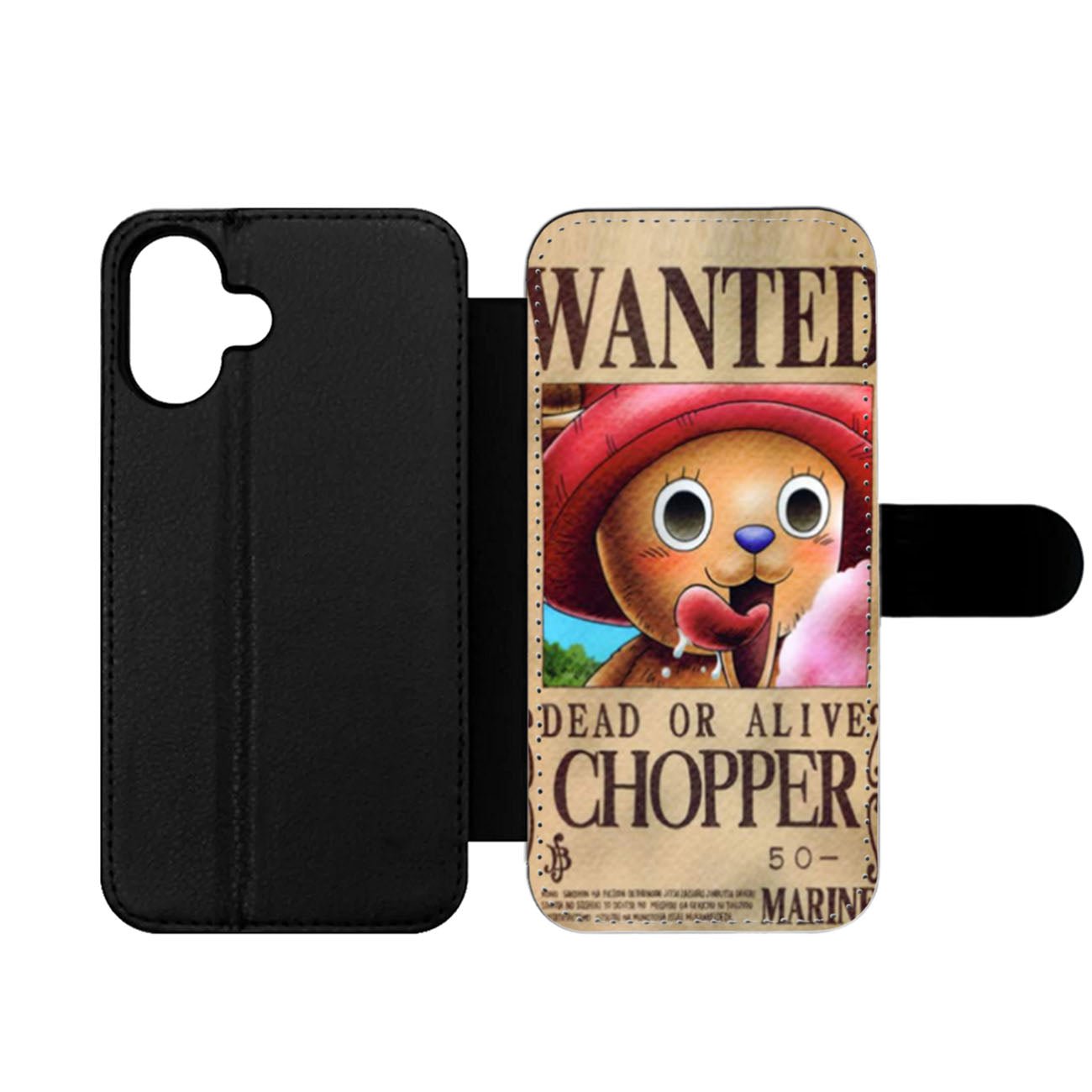 One Piece Chopper Wanted Poster Wallet iPhone Case