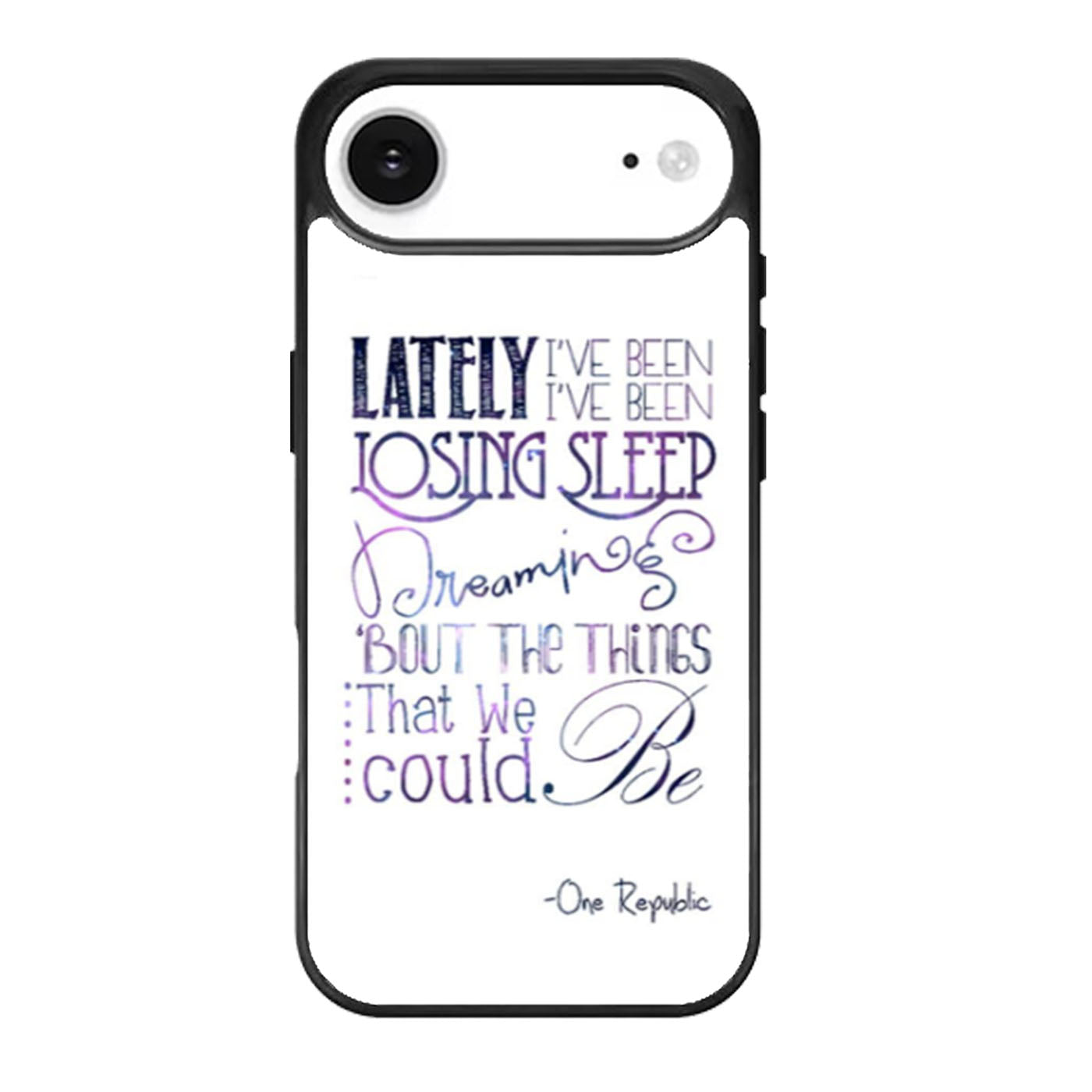 One Republic Counting Stars Lyric iPhone Air Case