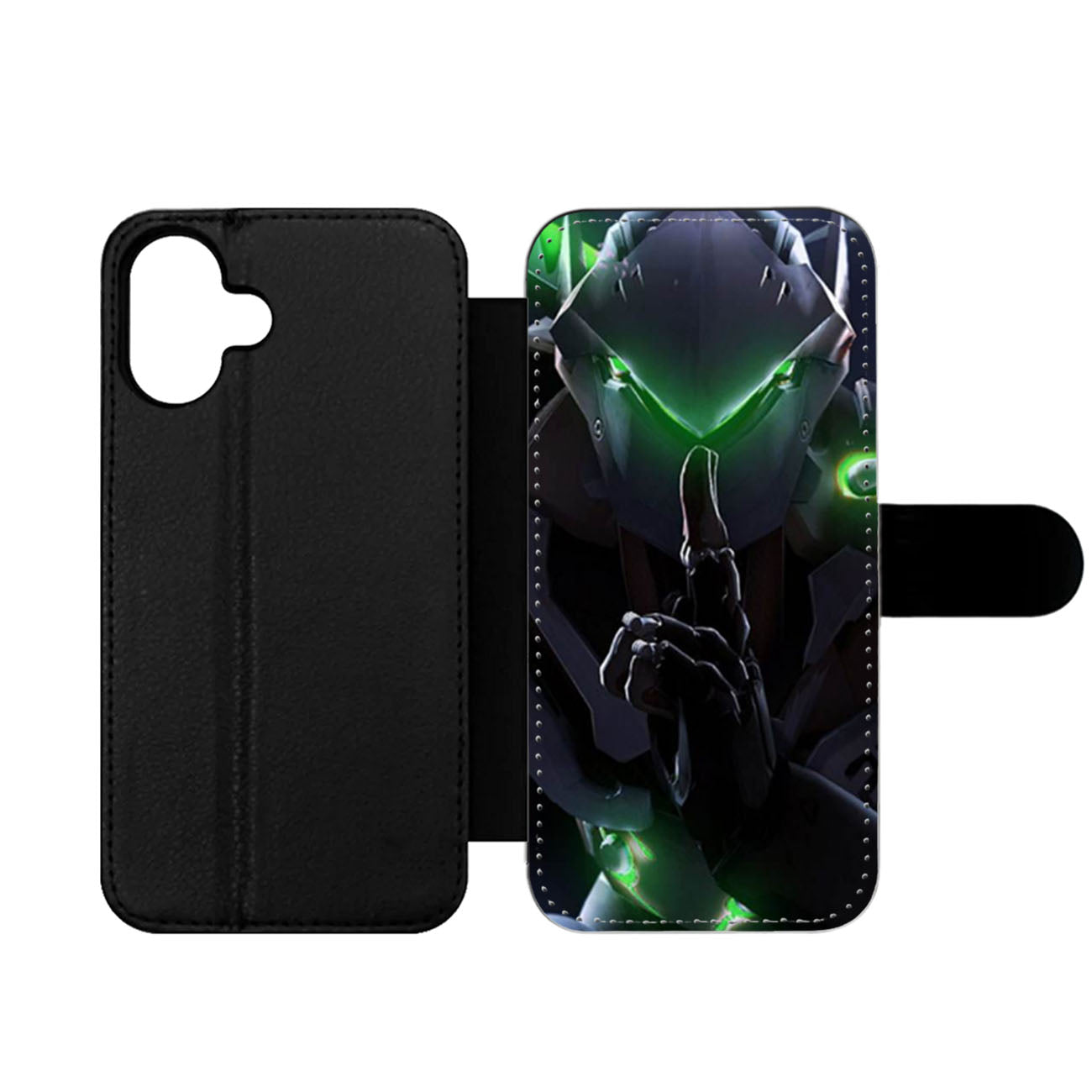 Overwatch Genji Carbon Fiber Wallet iPhone Case