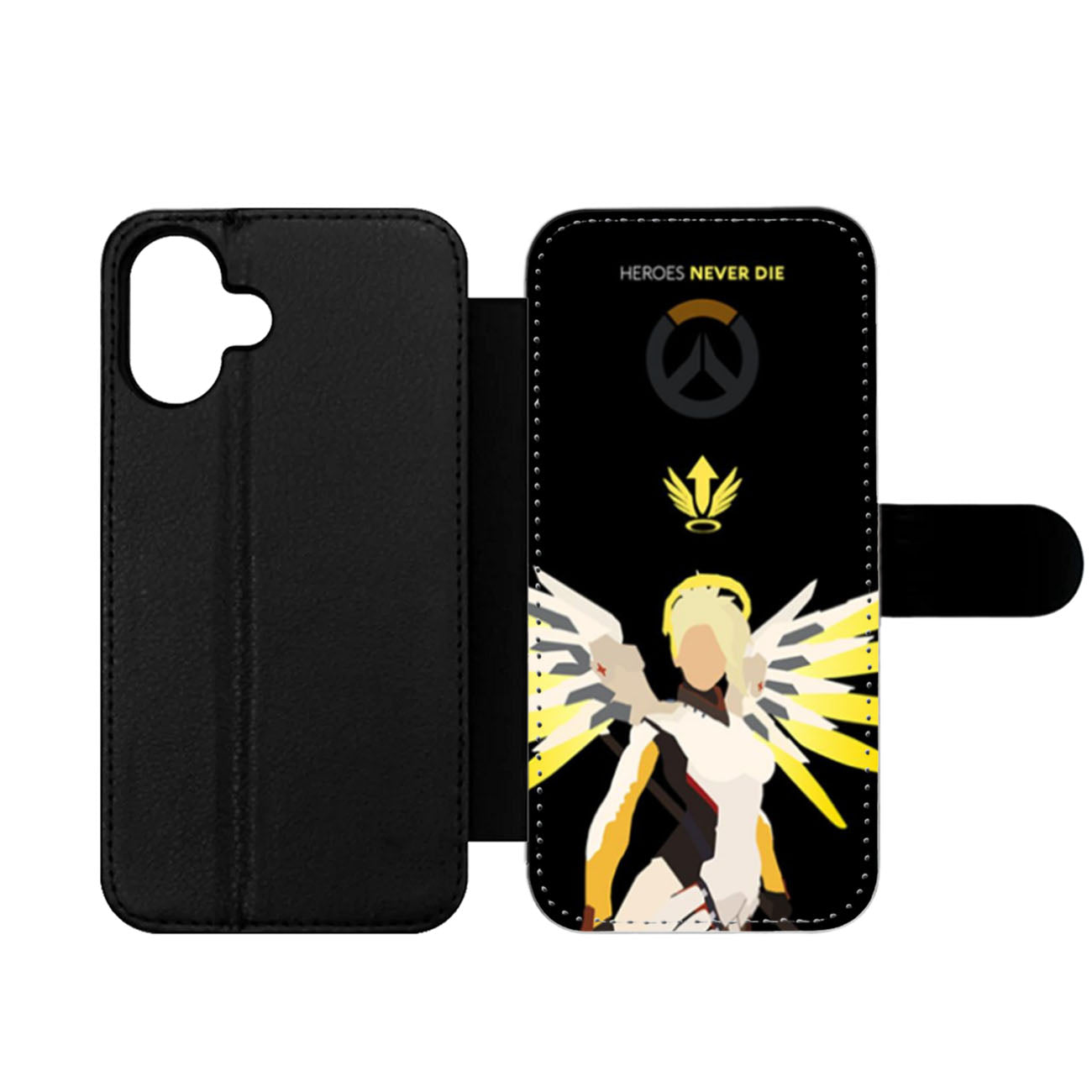 Overwatch Mercy Heroes Never Die Wallet iPhone Case