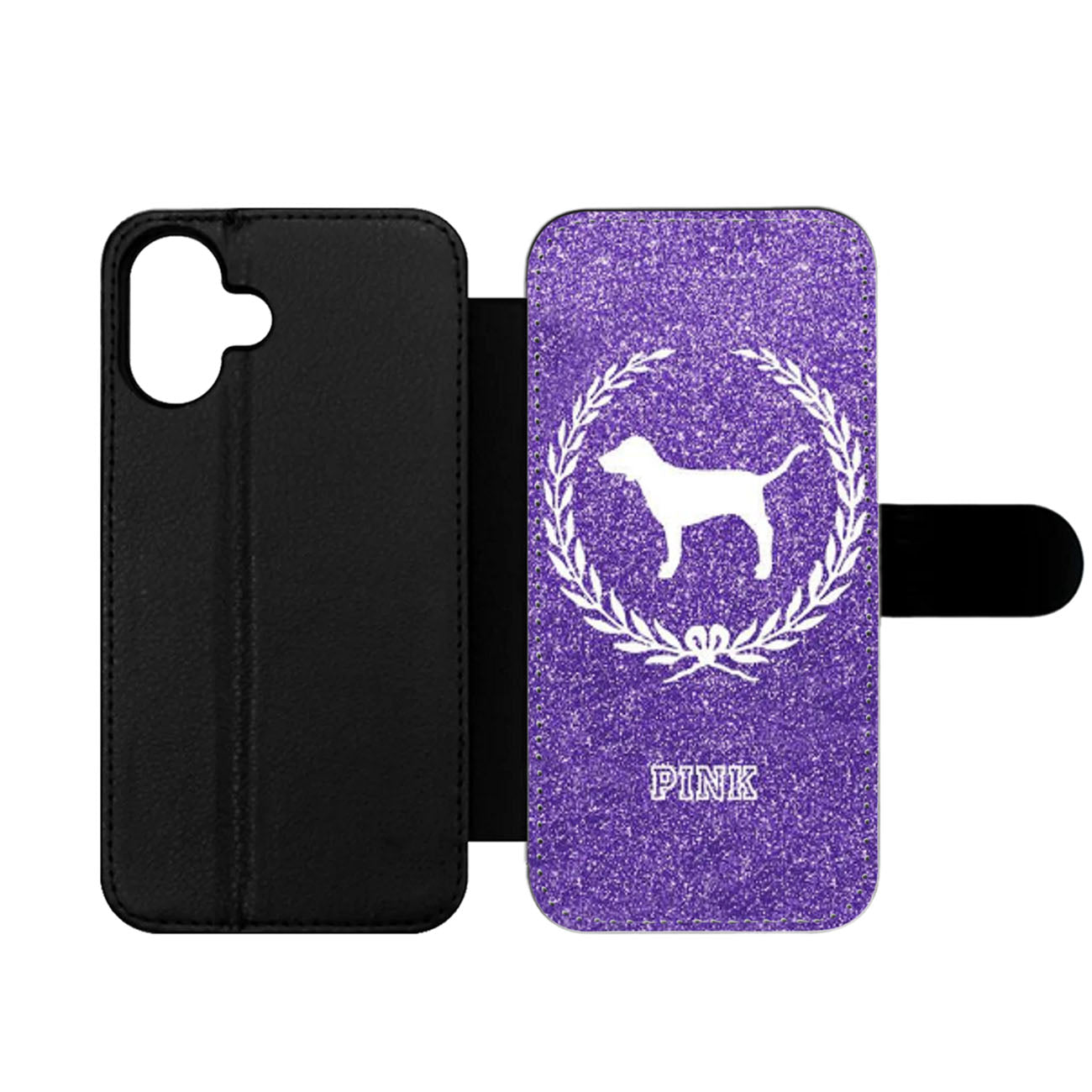 PINK DOG VICTORIAS SECRET Wallet iPhone Case
