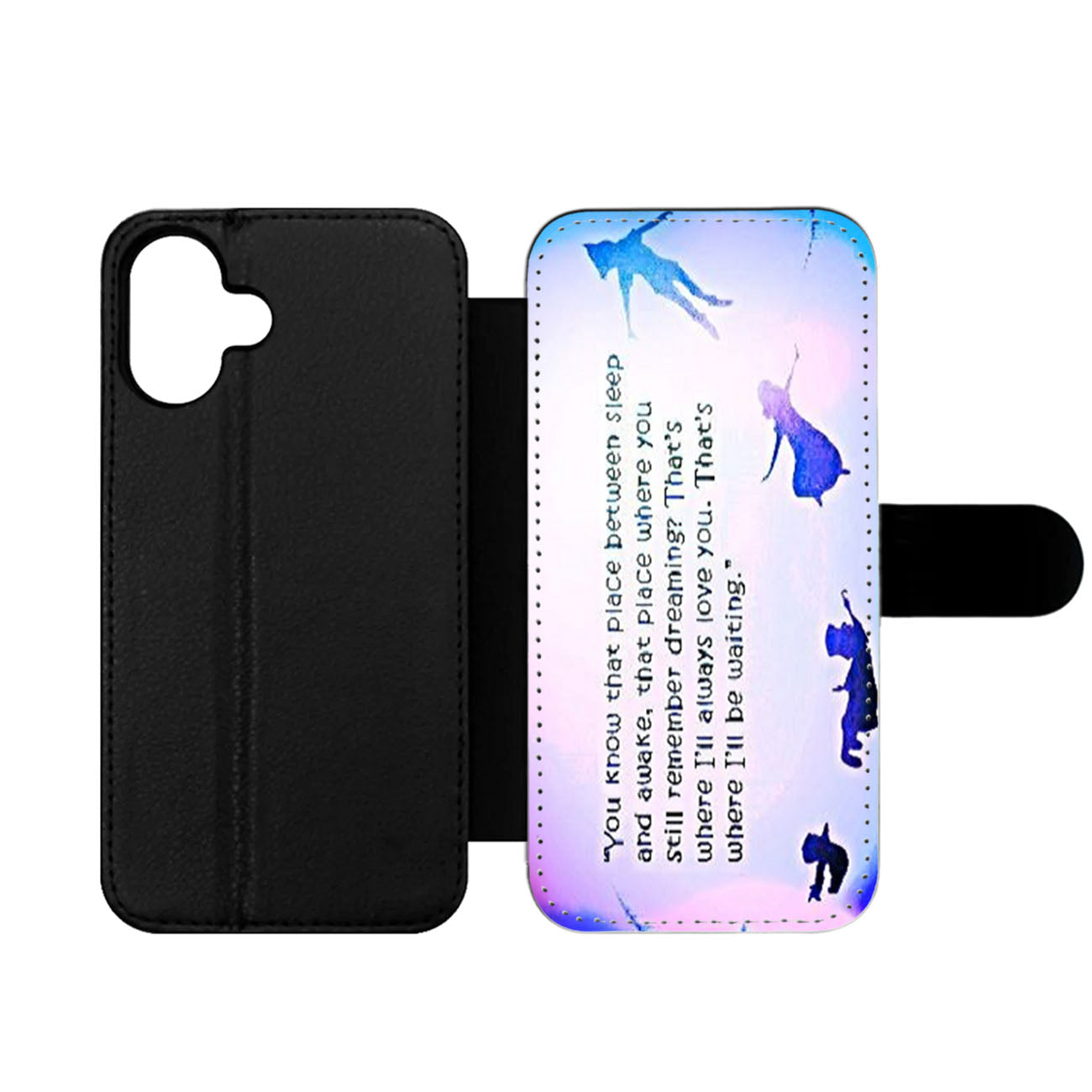 Peter Pan Never Grow Up Two Wallet iPhone Case