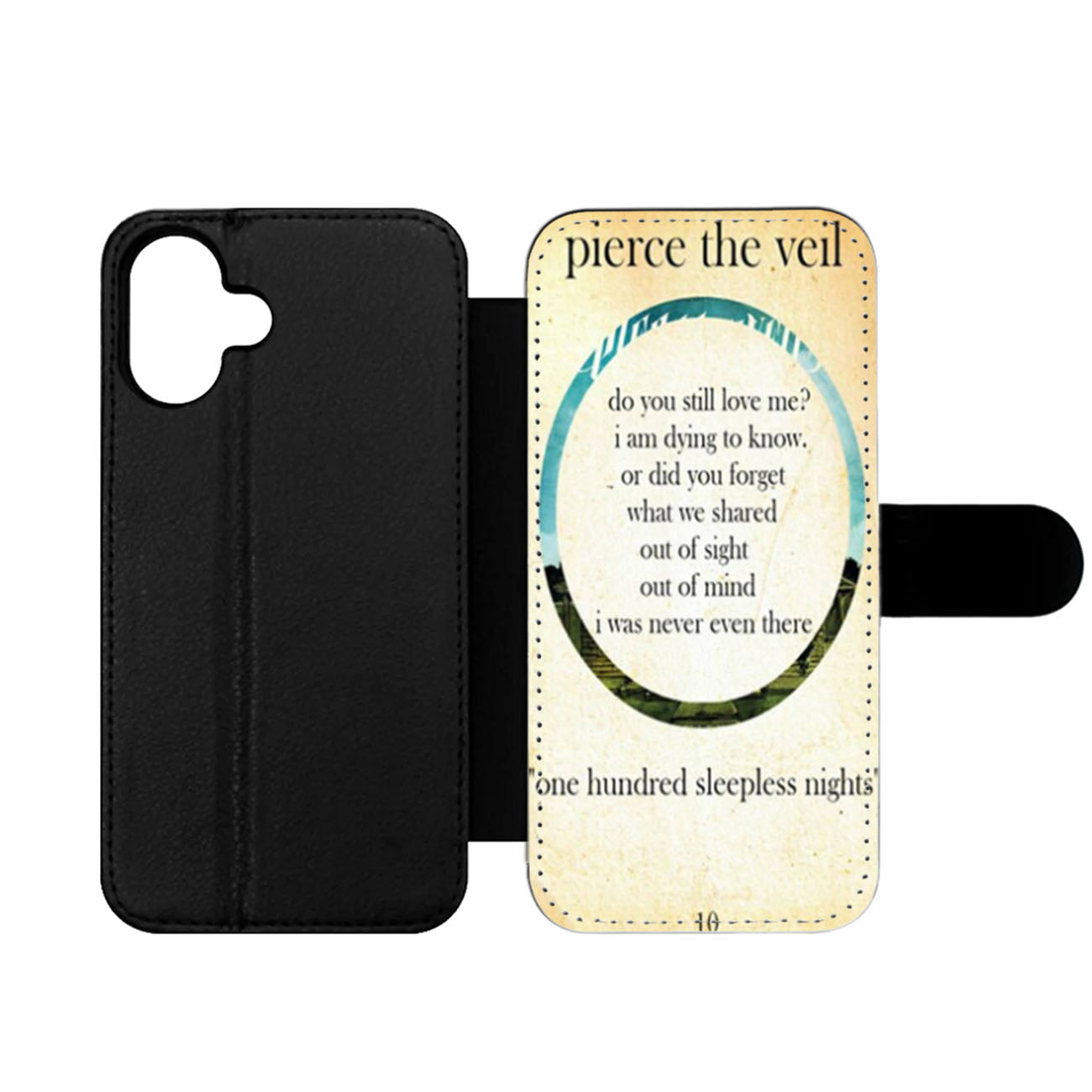 Pierce The Veil Band Lyric Wallet iPhone Case