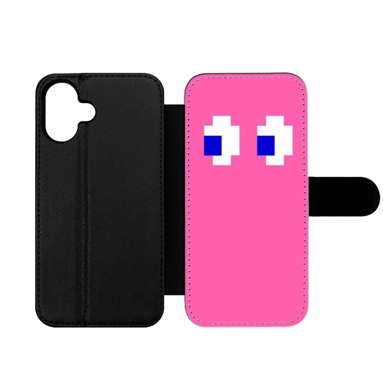 Pink Pacman inspired Wallet iPhone Case