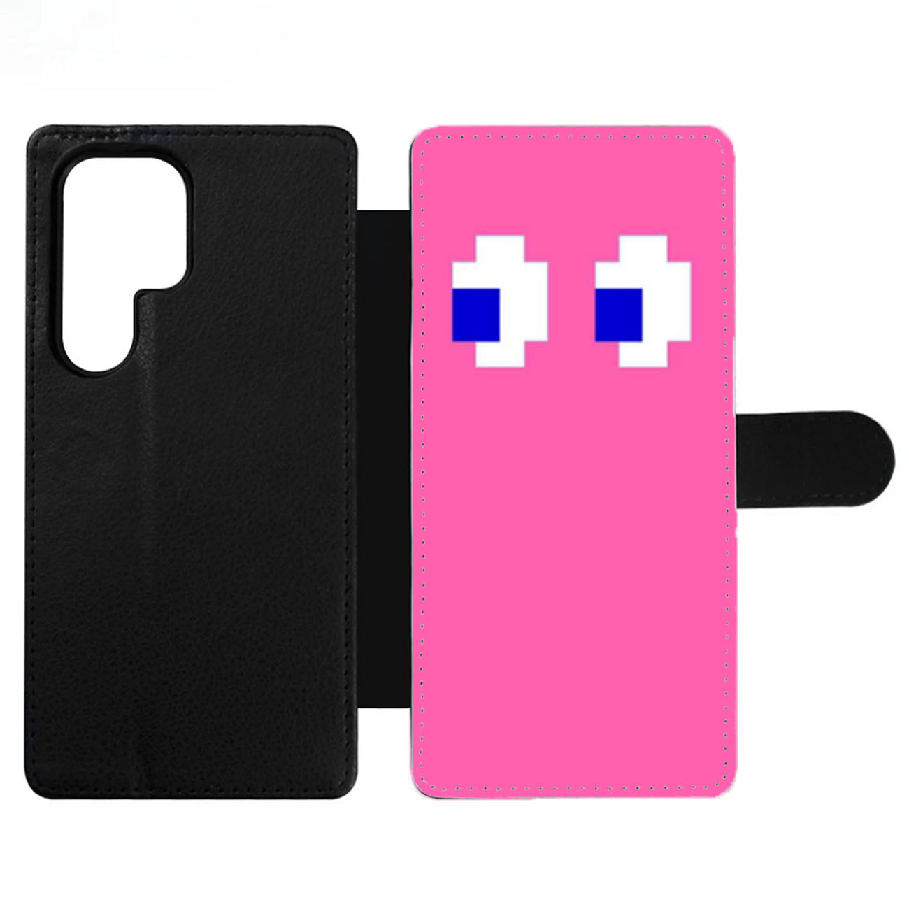 Pink Pacman inspired Wallet Samsung Case