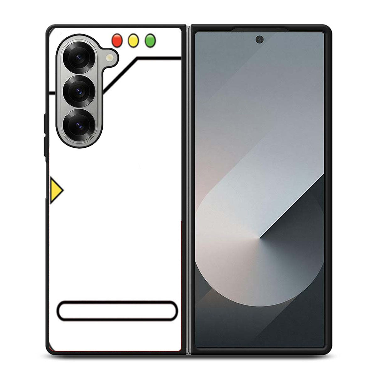 Pokedex White Samsung Z Fold 6 Case