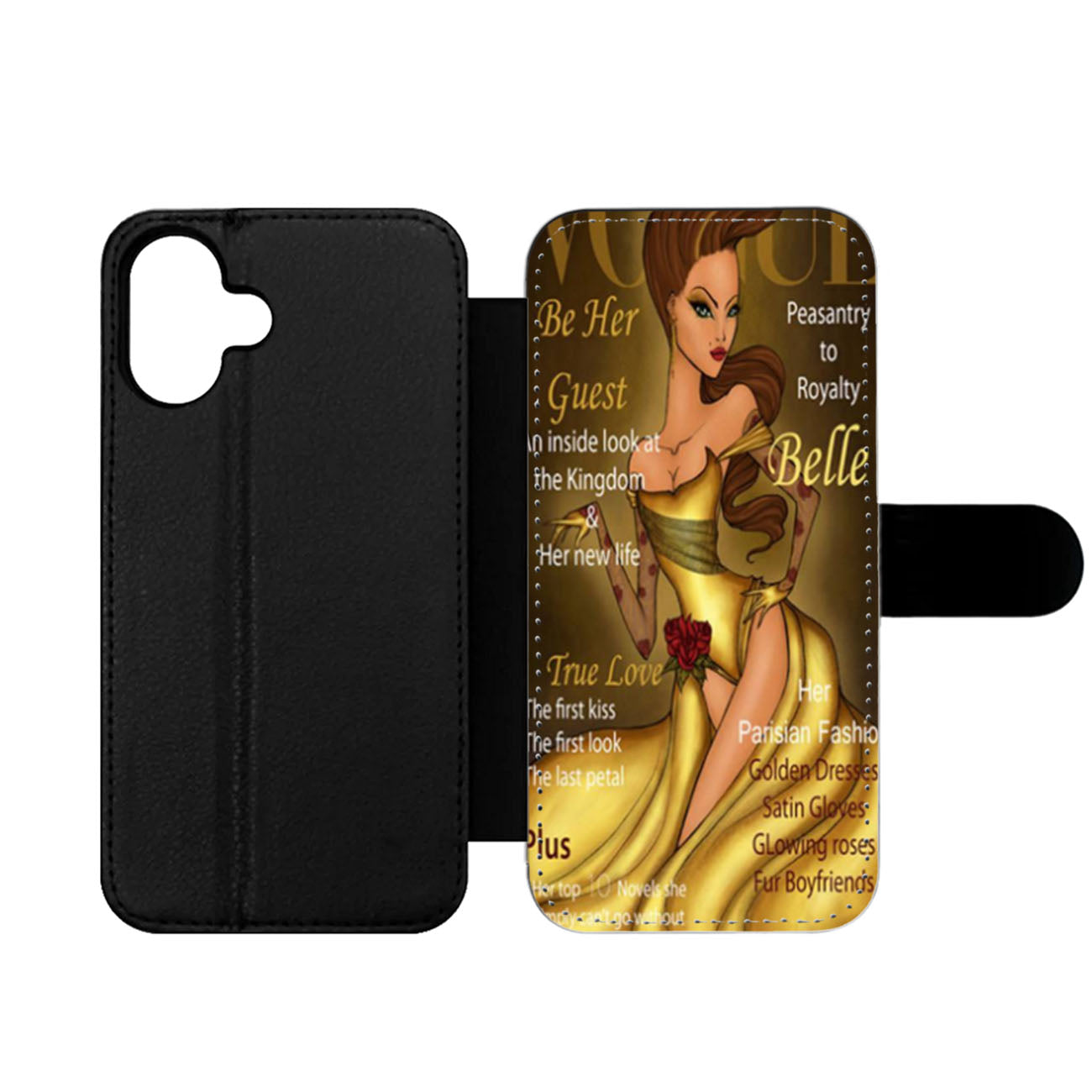 Princess Belle Magazine Wallet iPhone Case