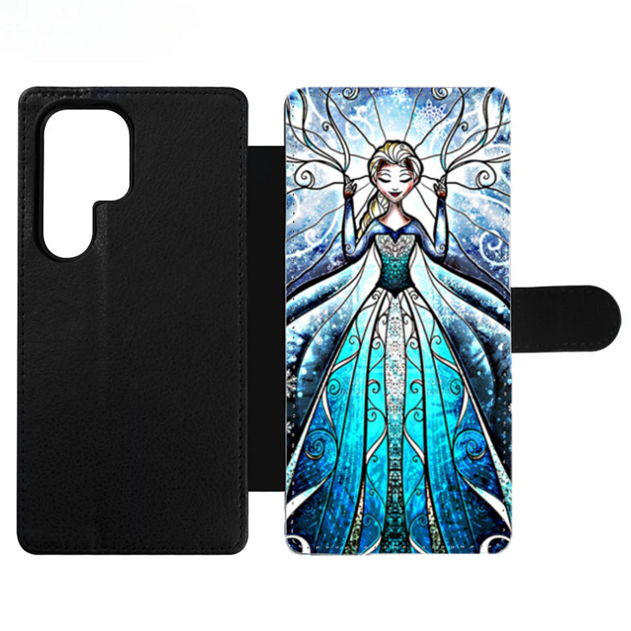 Princess Elsa Stained Glass Wallet Samsung Case