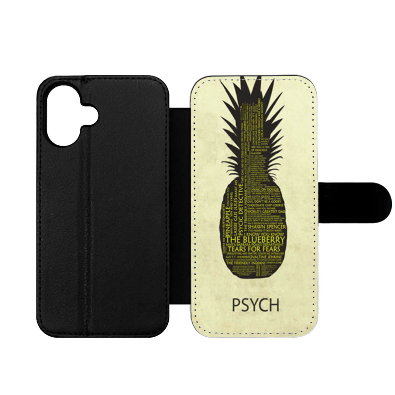 Psych Pineapple Quotes Wallet iPhone Case