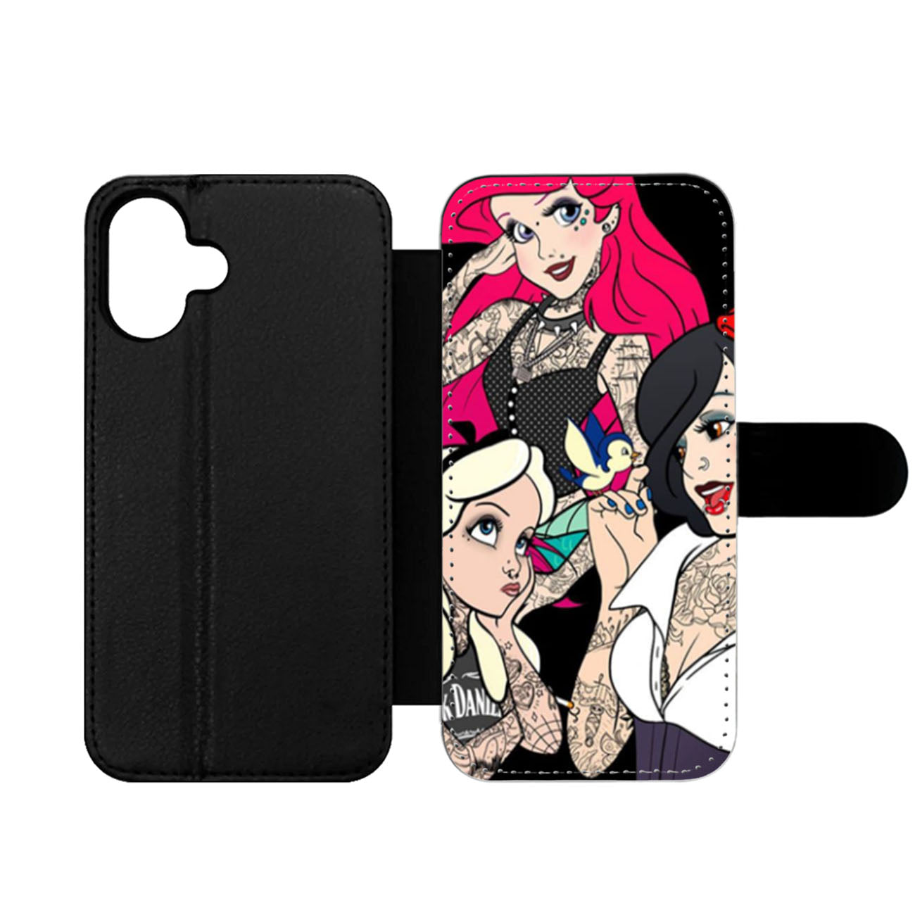 Punk Tattoo Princess Wallet iPhone Case