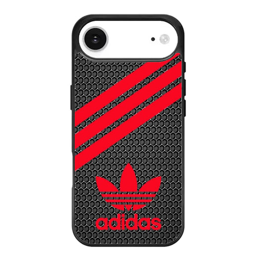 Red Striped Adidas Dark Hexagon iPhone Air Case