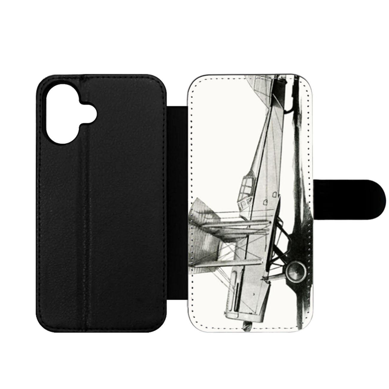 Retro Airplane Wallet iPhone Case