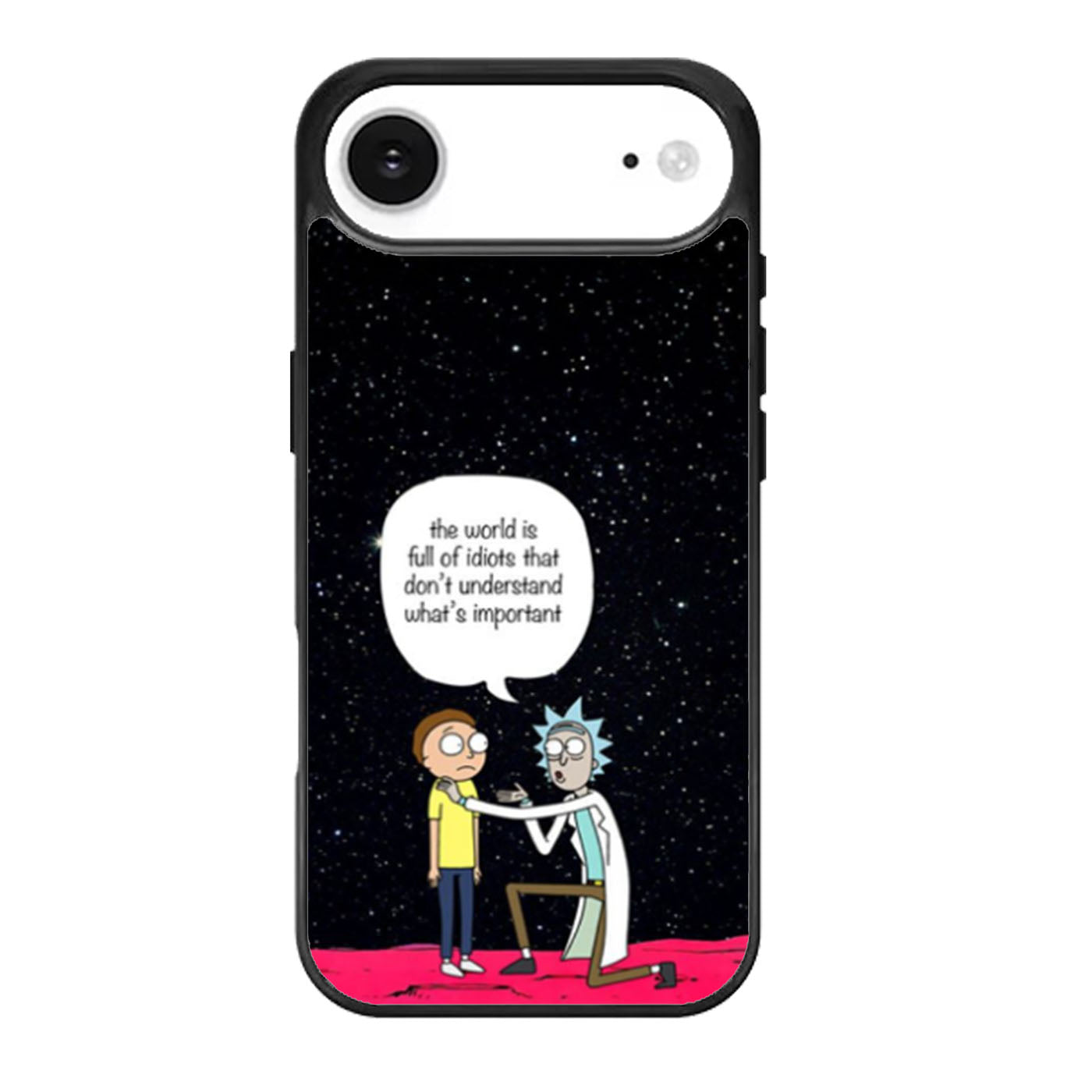 Rick and Morty Idiots Quote iPhone Air Case