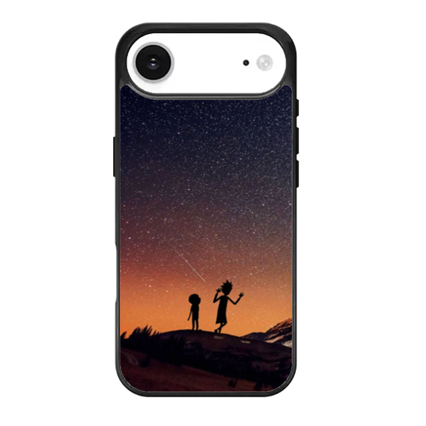 Rick and Morty Silhouette Milky Way iPhone Air Case