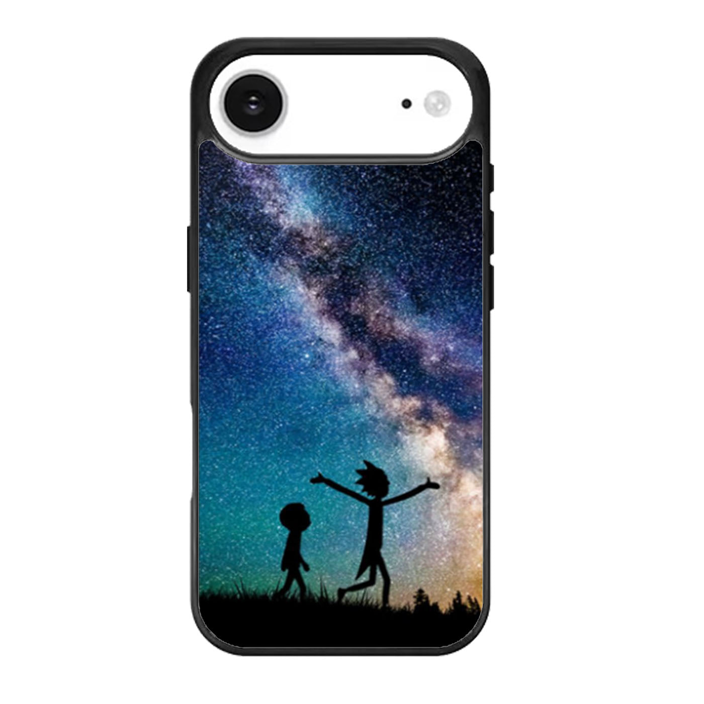 Rick and Morty Silhouette Nebula iPhone Air Case
