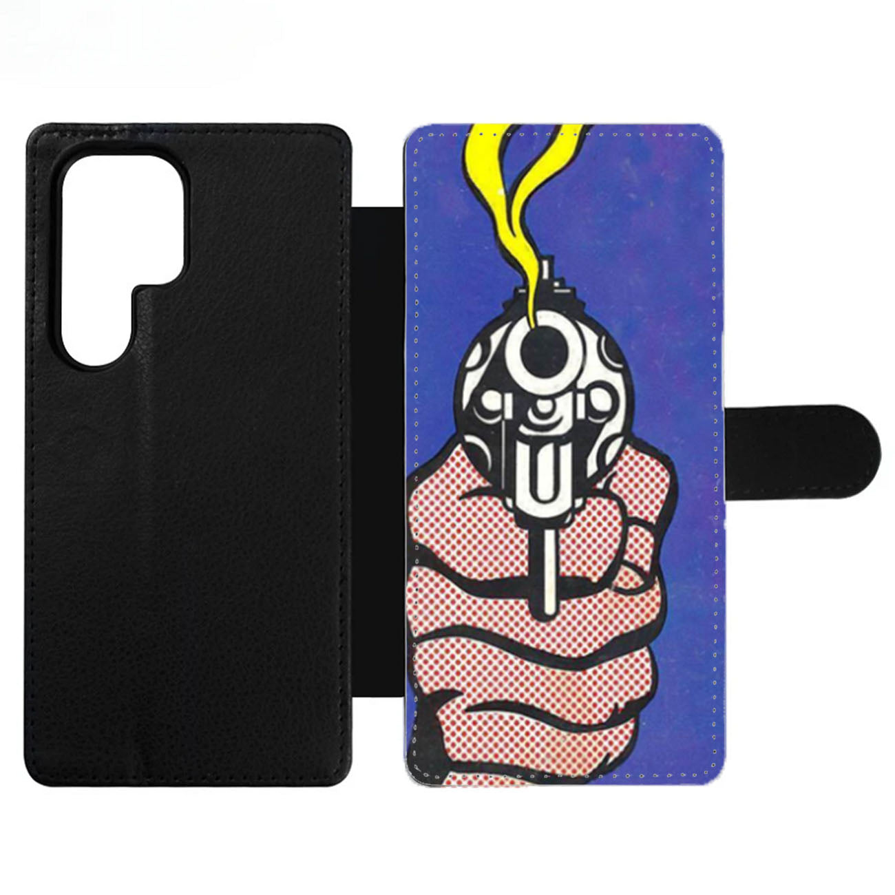 Roy Lichtenstein Gun in America Wallet Samsung Case