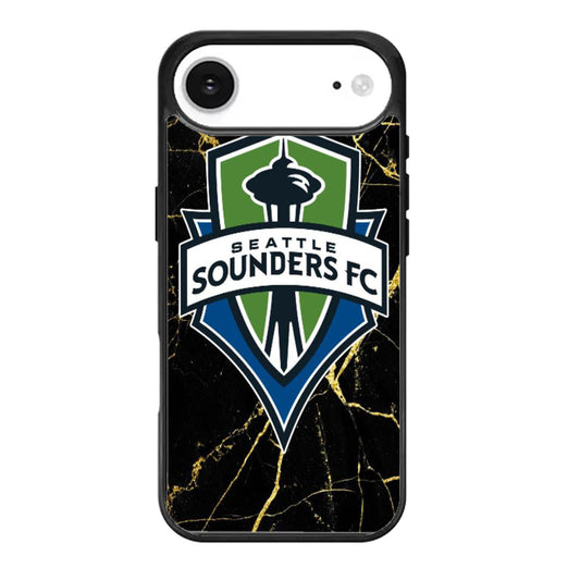 Seattle Sounders Black Marble iPhone Air Case