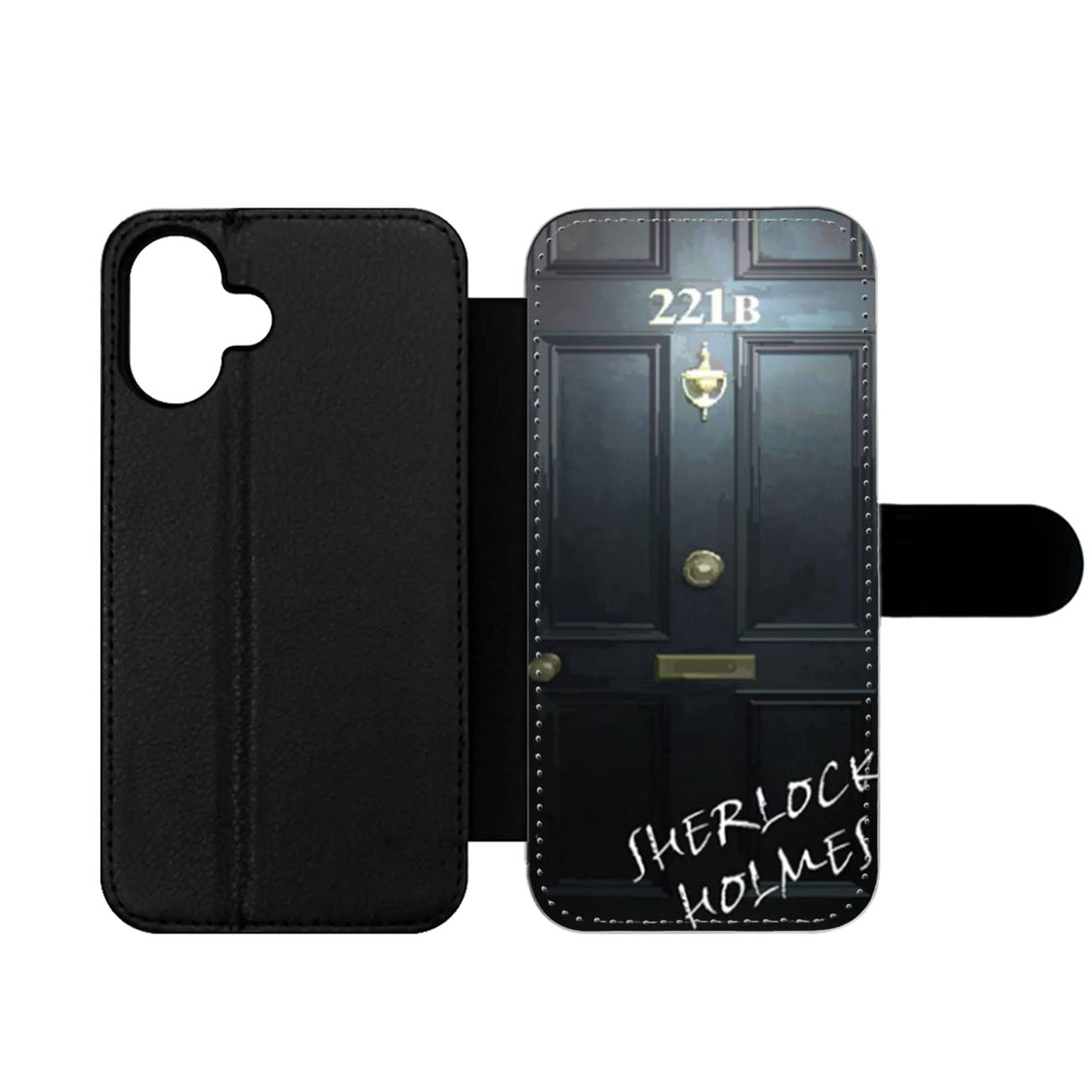 Sherlock Holmes Door Wallet iPhone Case