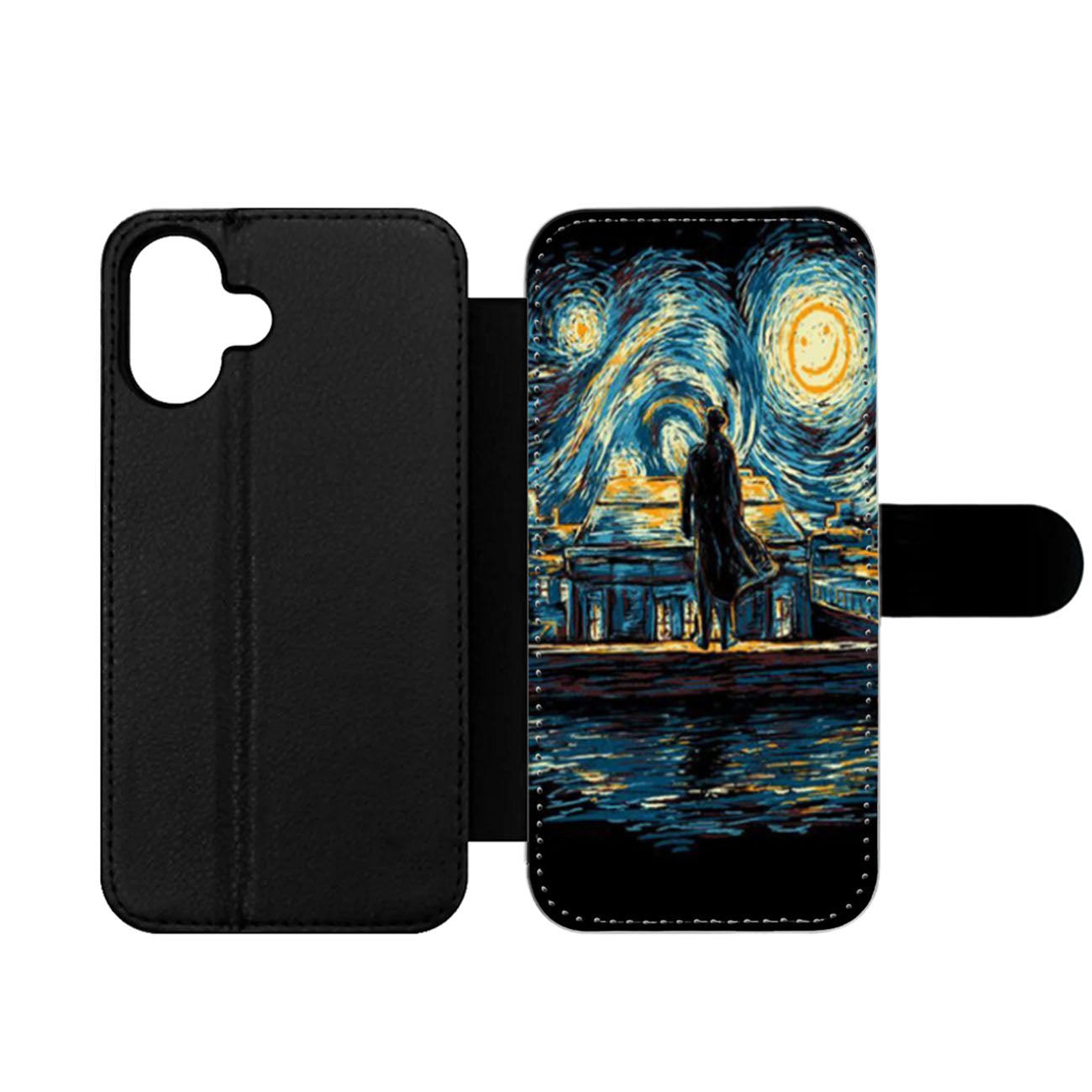 Sherlock Starry Night Wallet iPhone Case