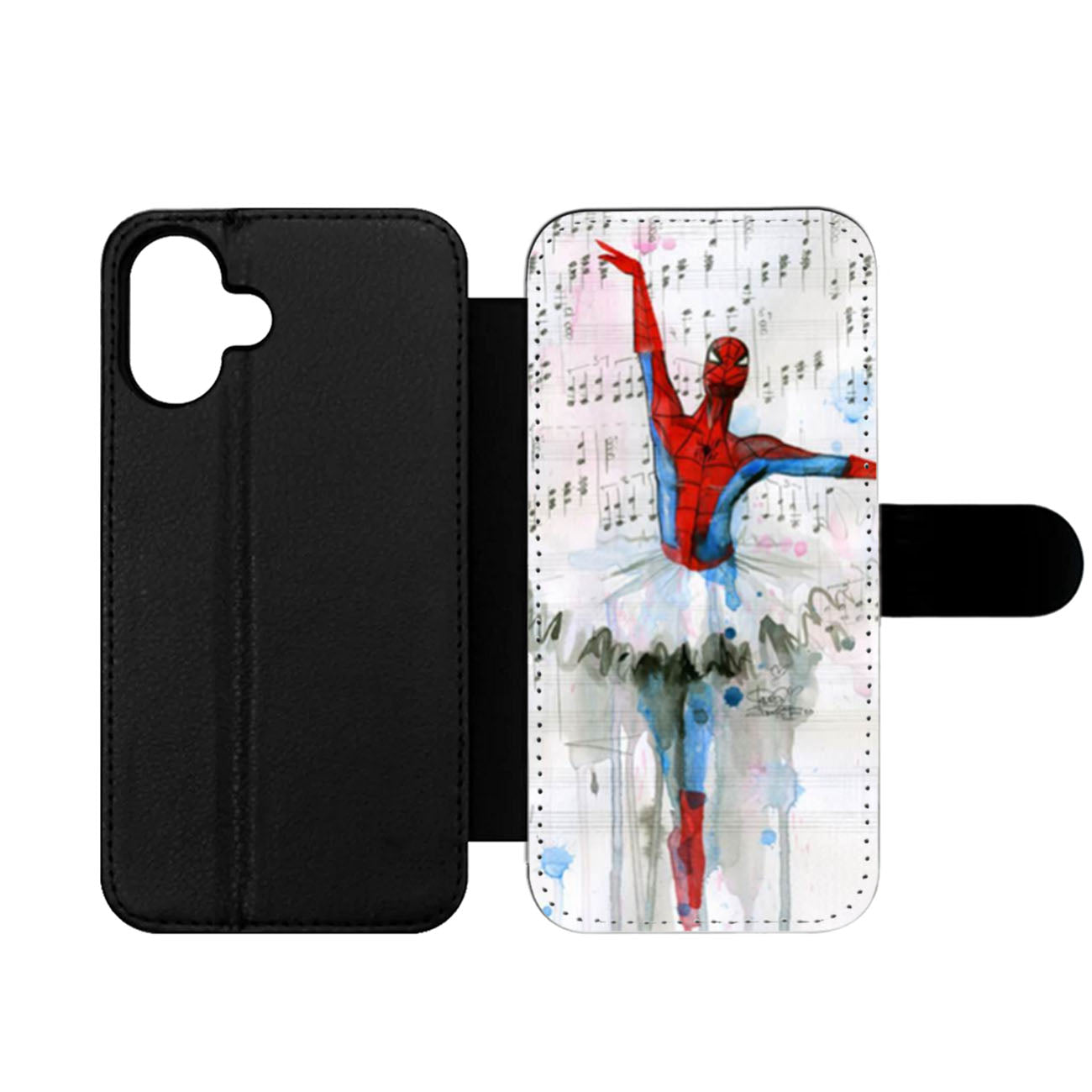 Spider Man Ballet Dance Ballerina Wallet iPhone Case