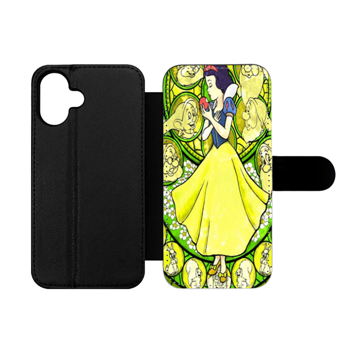 Stained Glass Snow White Wallet iPhone Case