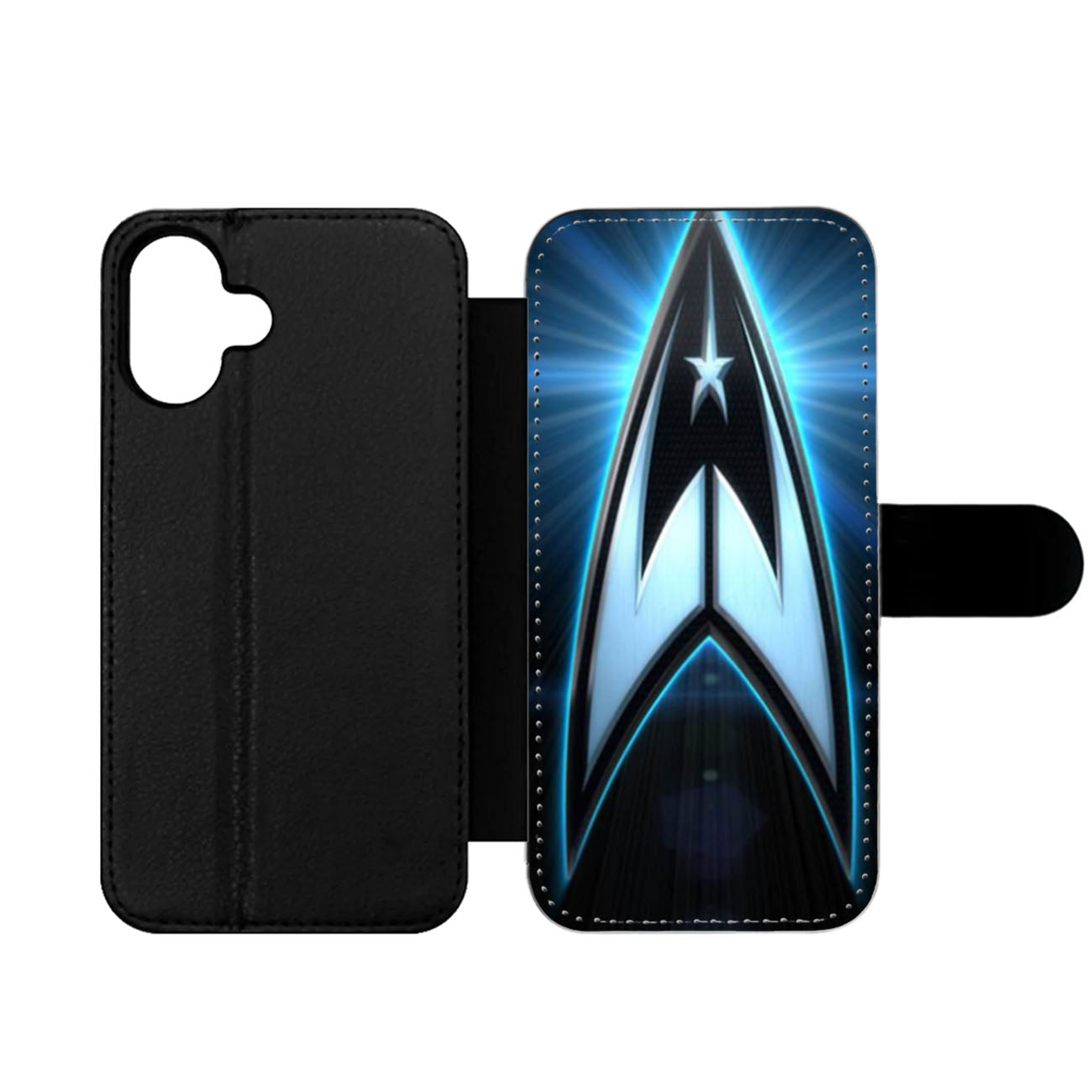 Star Trek Logo Blue Wallet iPhone Case