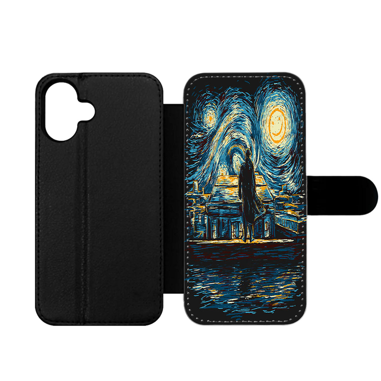 Starry Fall Sherlock Wallet iPhone Case