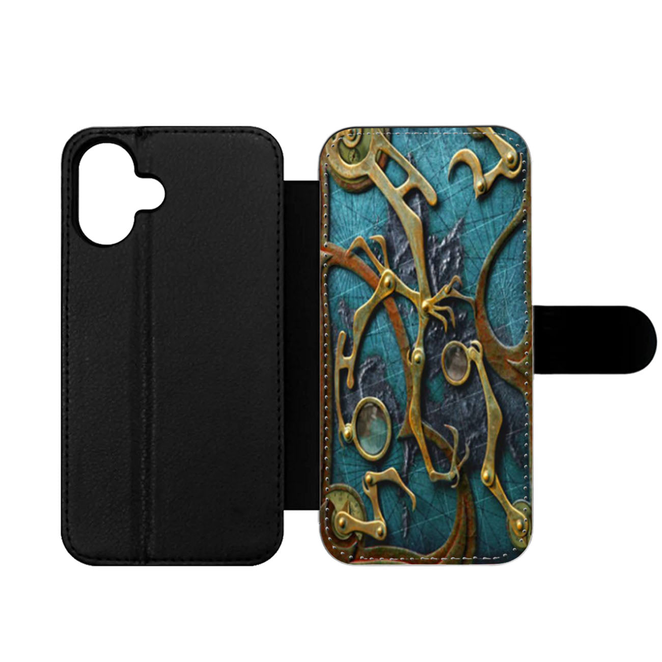 Steampunk Book Wallet iPhone Case