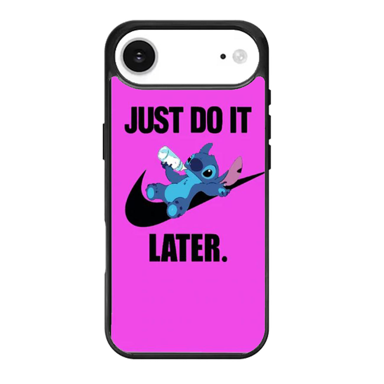 Stitch Just Do it Later Pink iPhone Air Case
