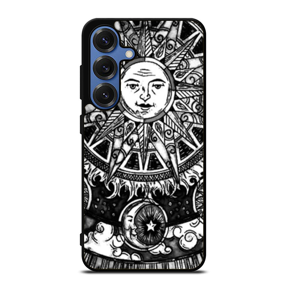 Sun and Moon Black White Samsung S25 Ultra Case