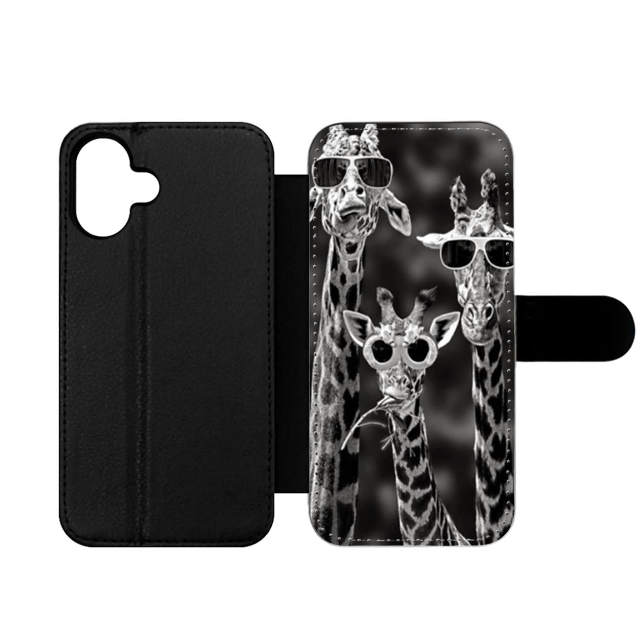 Sunglasses Giraffes Wallet iPhone Case