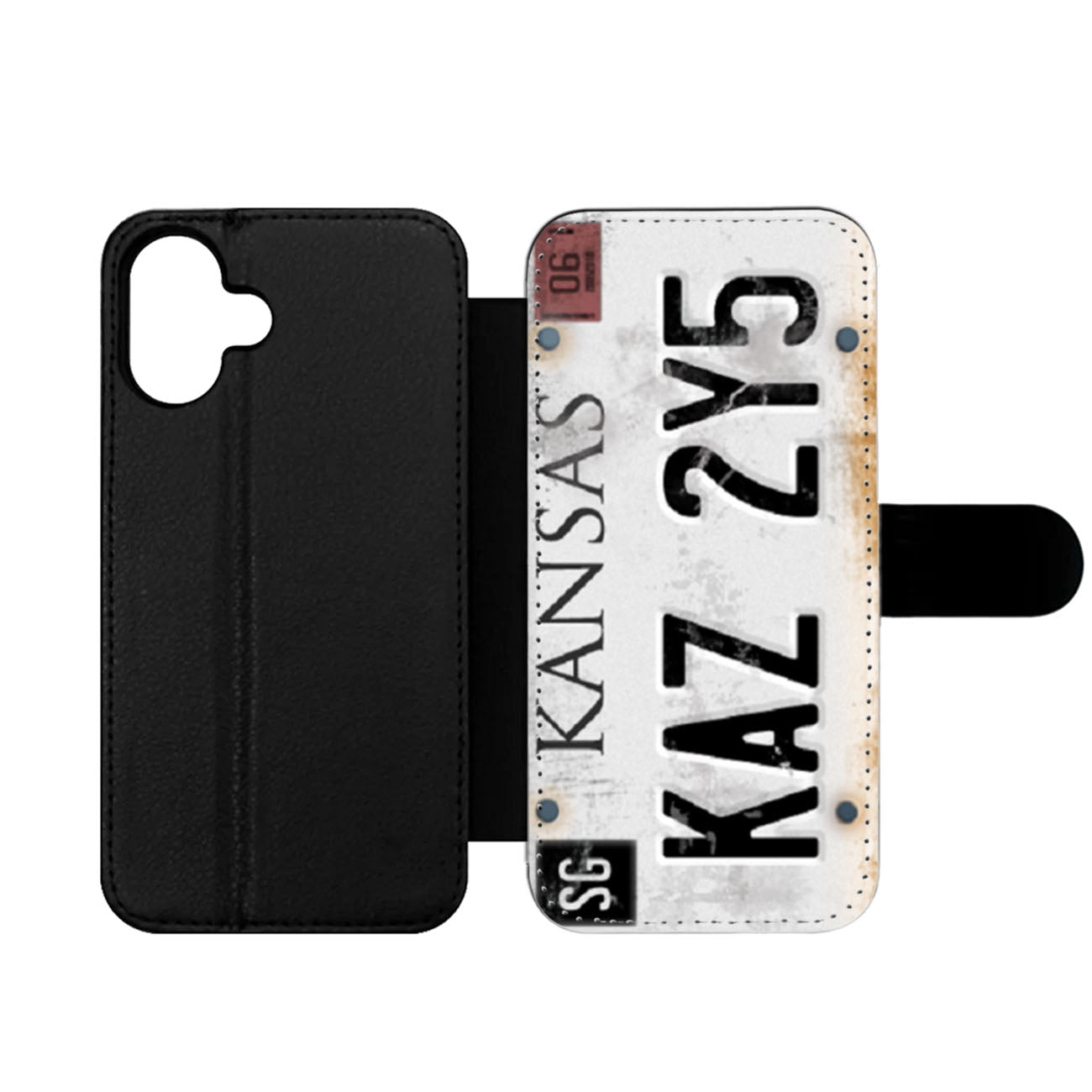 Supernatural License Plate Wallet iPhone Case