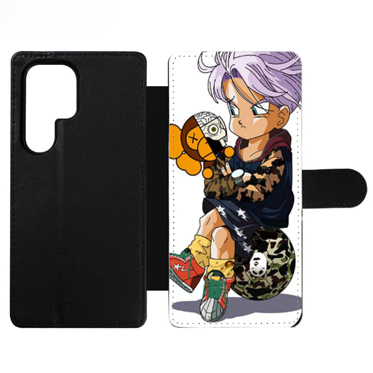 TRUNKS DRAGON BALL CAMO BAPE Wallet Samsung Case