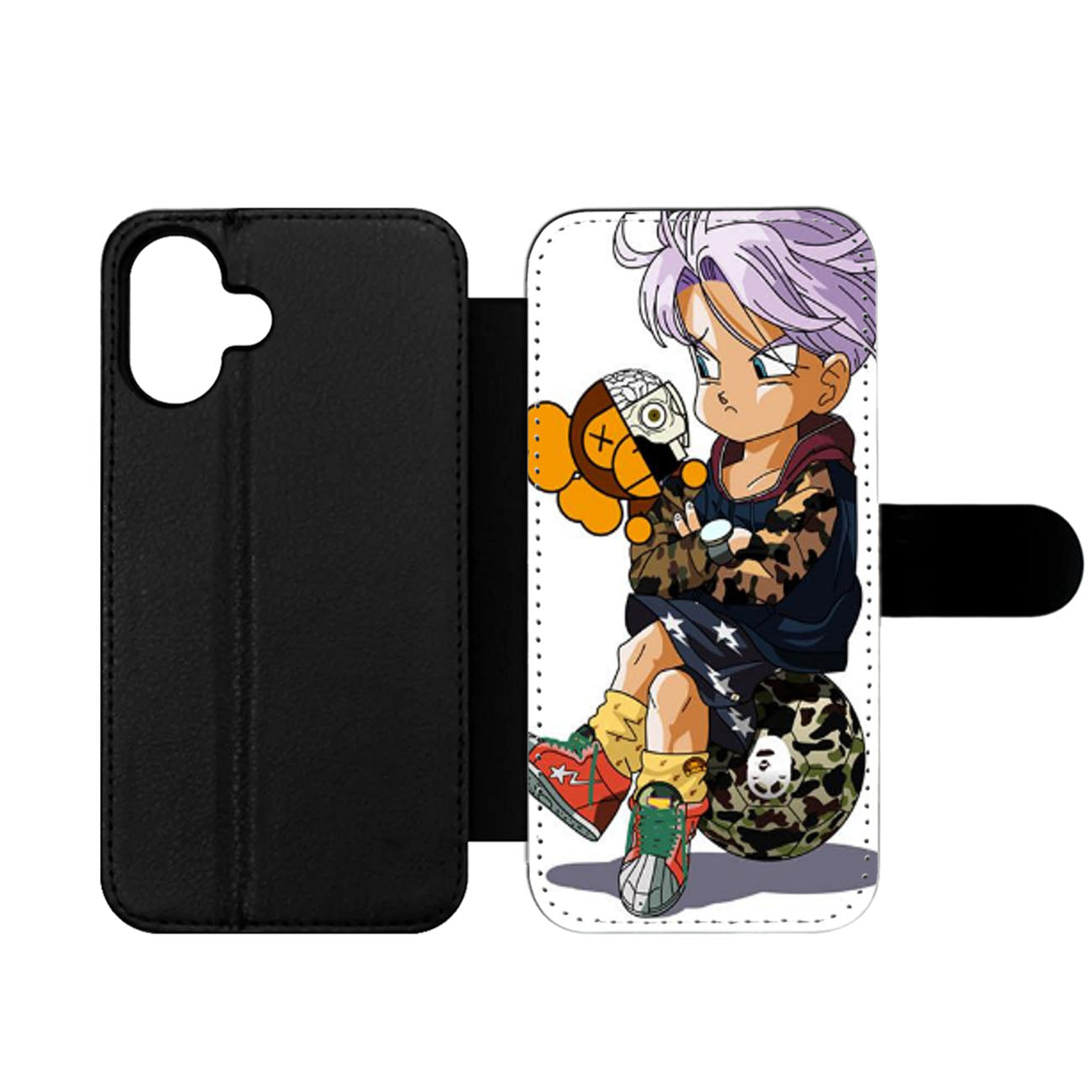 TRUNKS DRAGON BALL CAMO BAPE Wallet iPhone Case