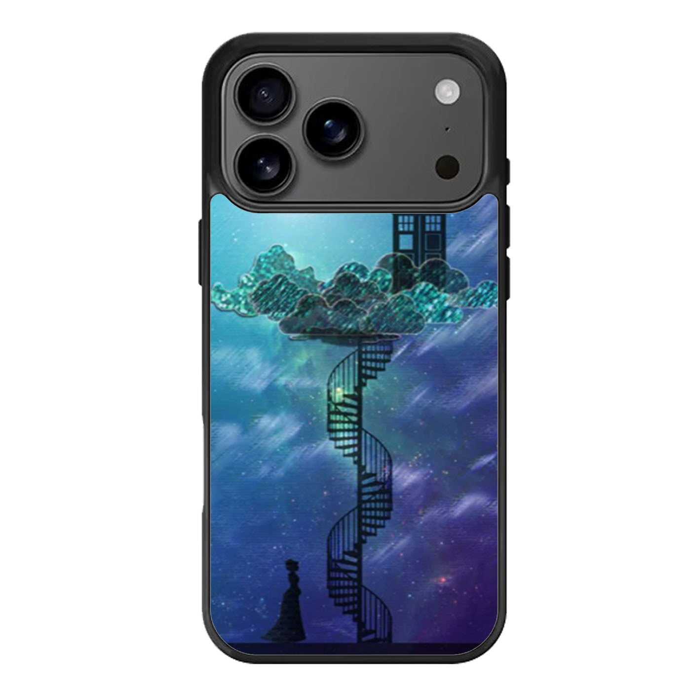 Tardis In Victorian Sky Collage Art iPhone 17 Pro Max Case