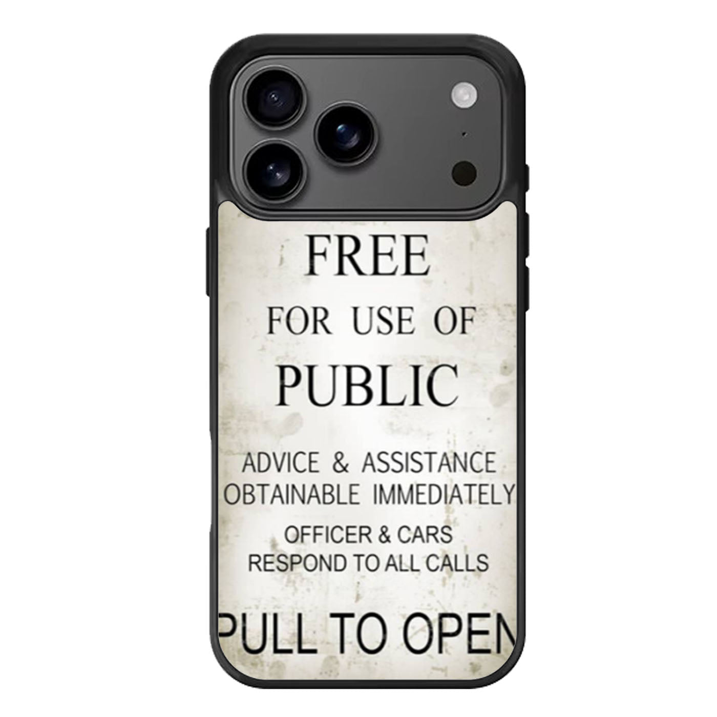 Tardis Sign iPhone 17 Pro Max Case