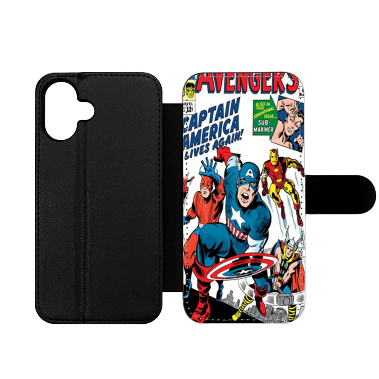 The Avengers Classic Comic Book Wallet iPhone Case