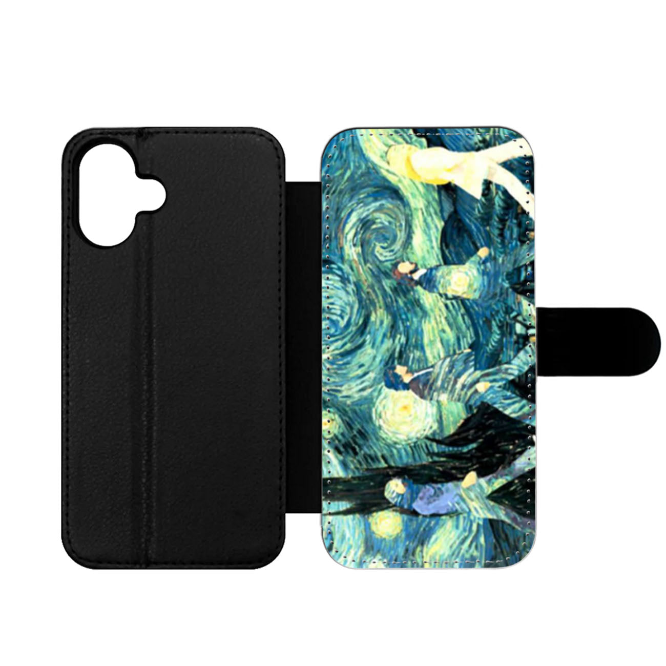 The Beatles Abbey Road Starry Night Wallet iPhone Case