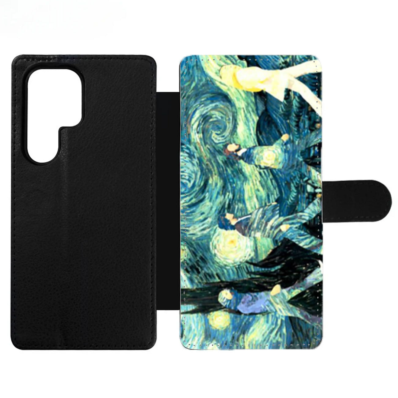 The Beatles Abbey Road Starry Night Wallet Samsung Case