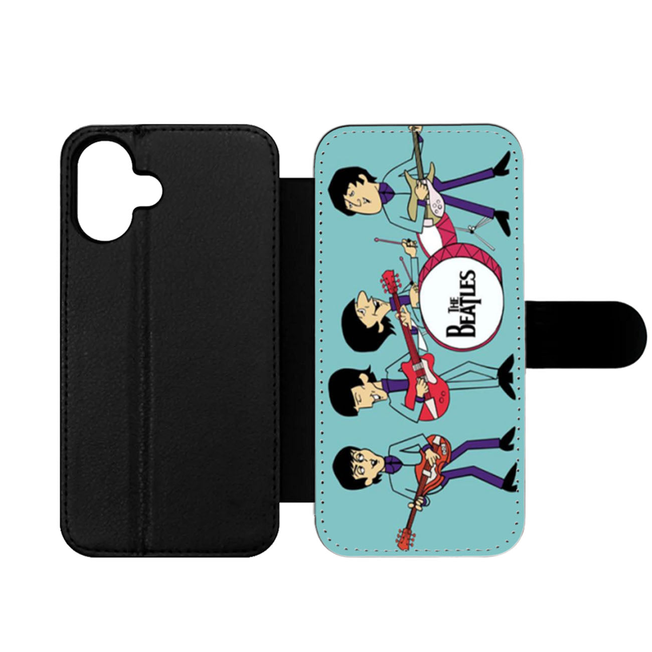 The Beatles Cartoon Wallet iPhone Case
