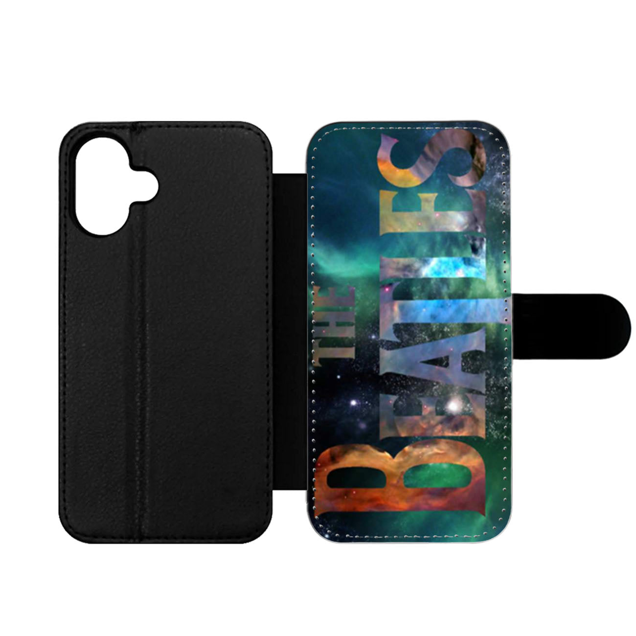 The Beatles Logo Nebula Wallet iPhone Case