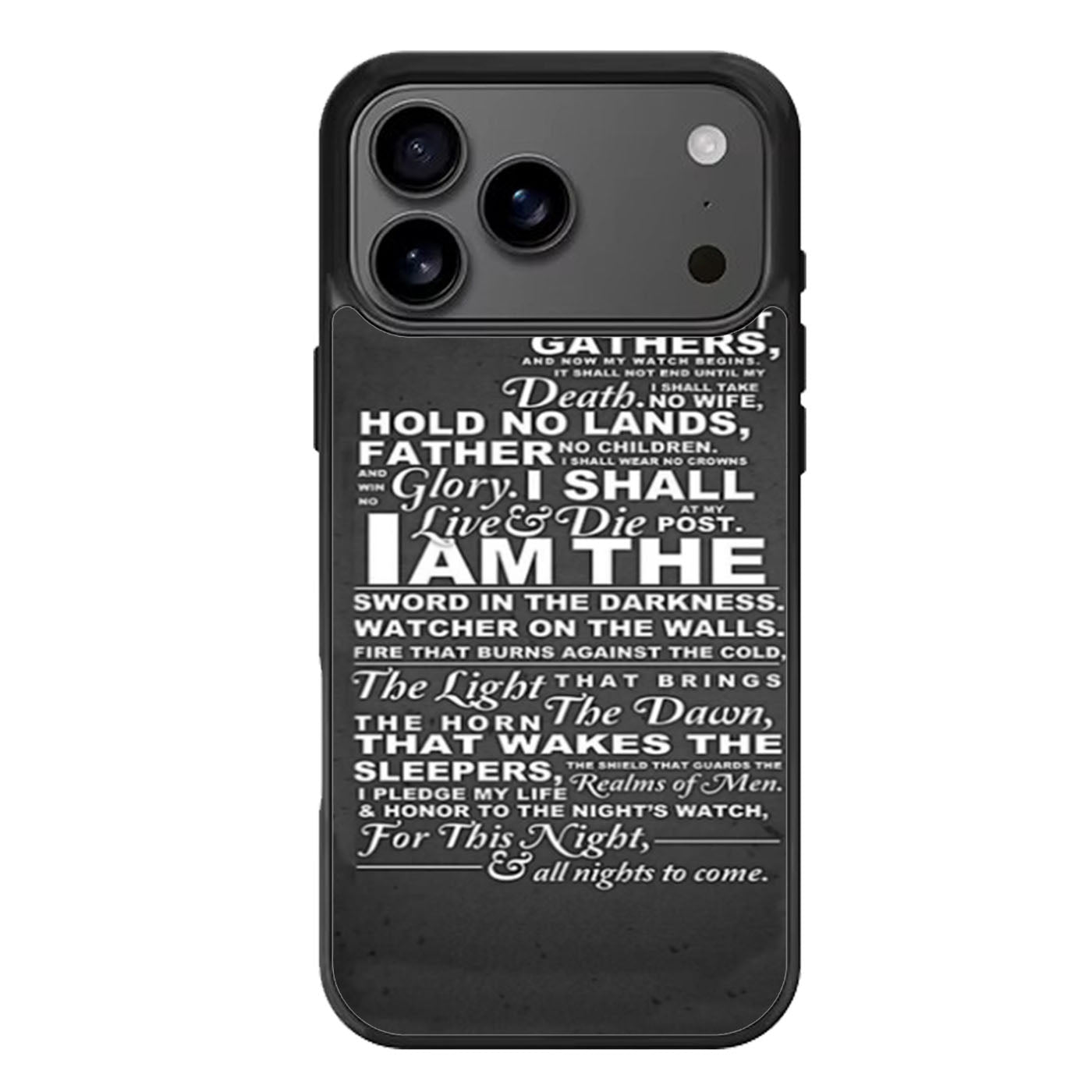 The Nights Watch Oath iPhone 17 Pro Max Case
