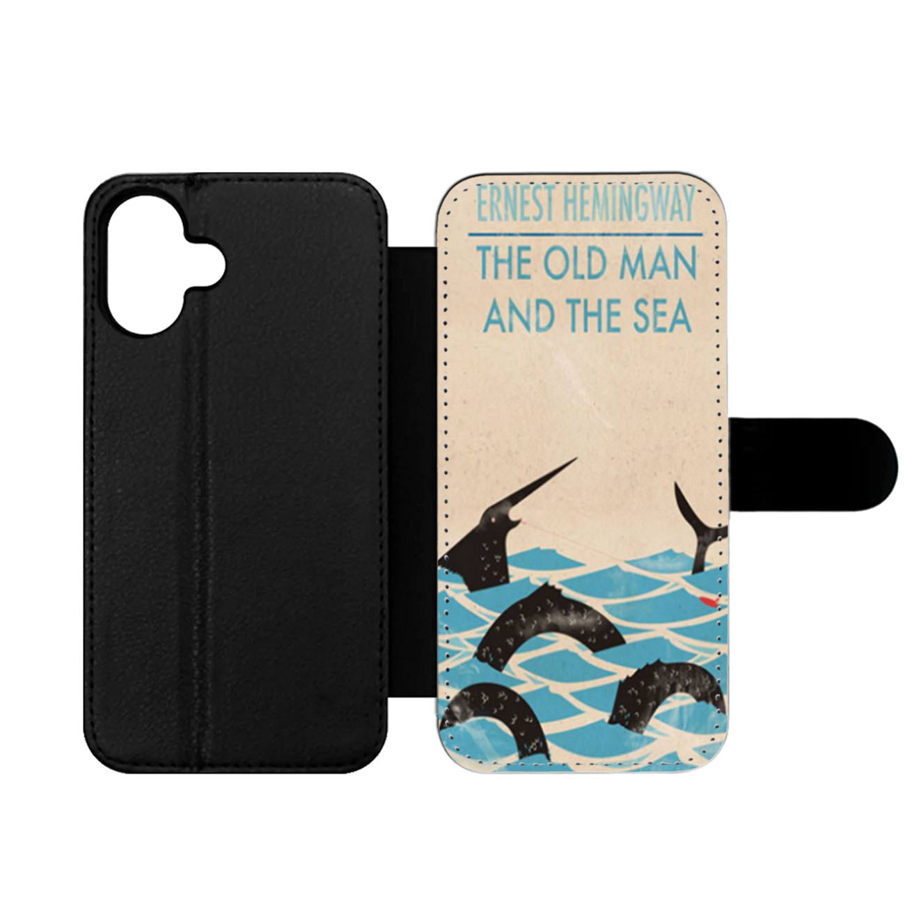 The Old Man And The Sea By Ernest Hemingway Classic Book Wallet iPhone Case