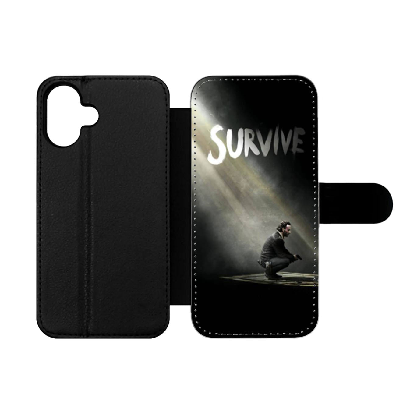 The Walking Dead Rick Grimes Survive Wallet iPhone Case