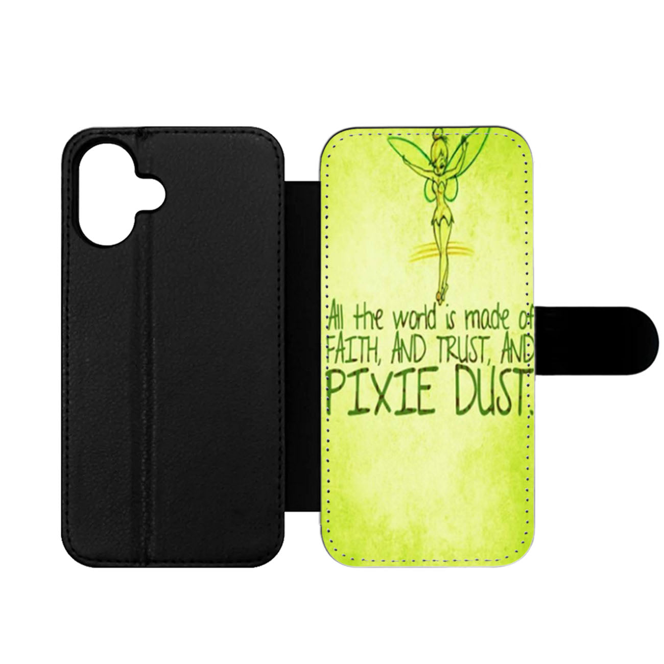 Tinkerbell Pixie Dust Quotes Wallet iPhone Case
