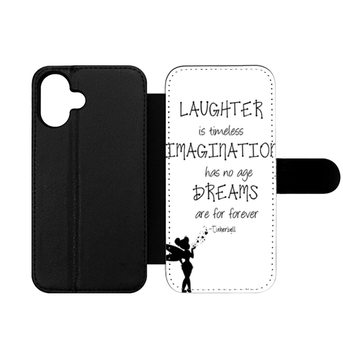 Tinkerbell Quote Wallet iPhone Case