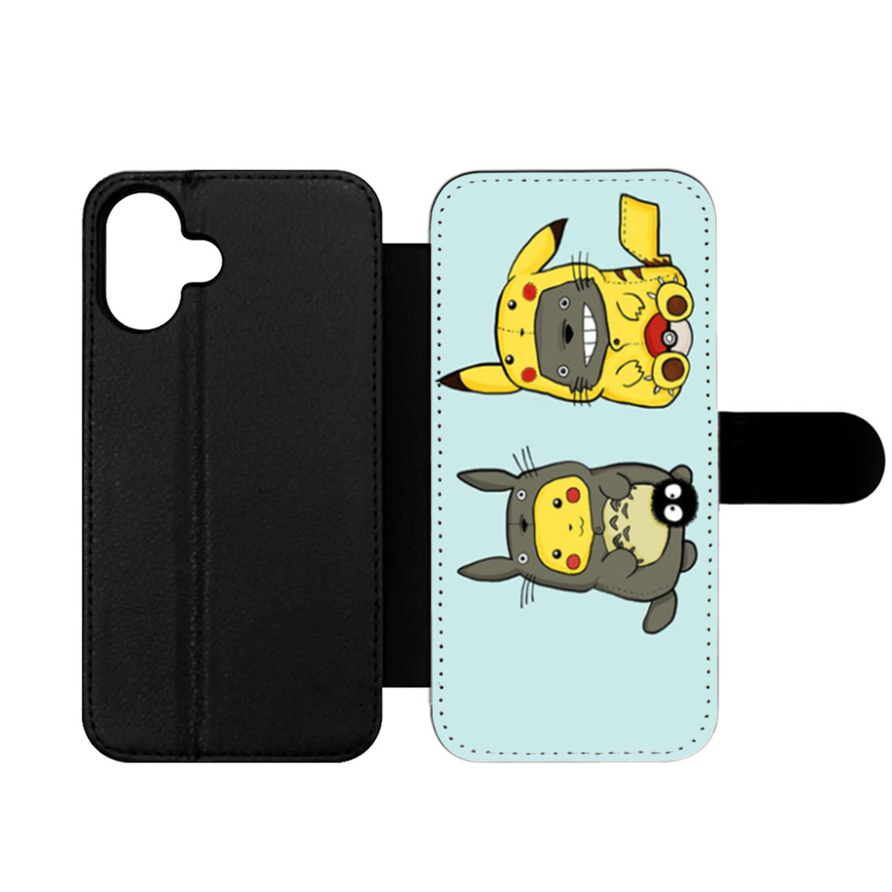 Totoro Pokemon Wallet iPhone Case