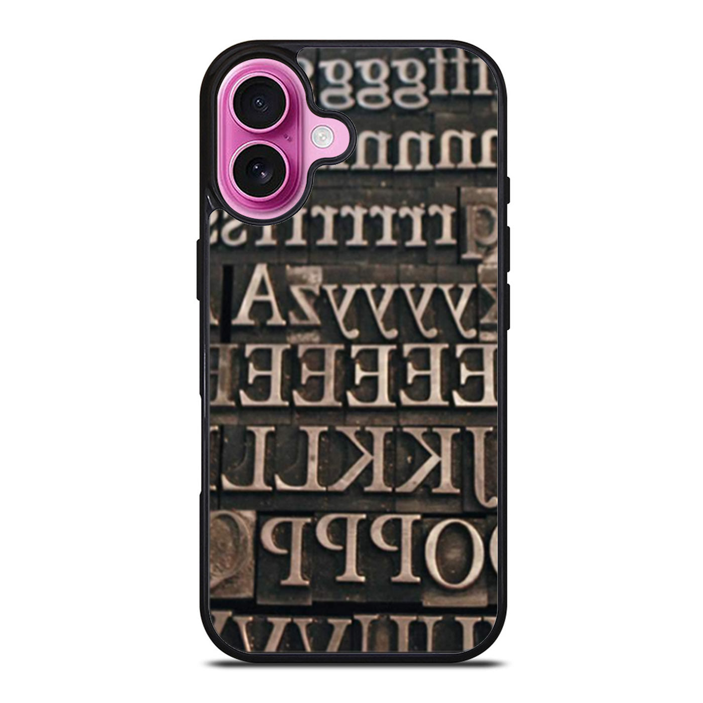 Typography Letterpress iPhone Case Cover